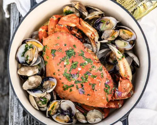 West coast seafood boil