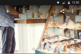 Ejemplo de ficha de Google de una panadería vista desde un dispositivo móvil.